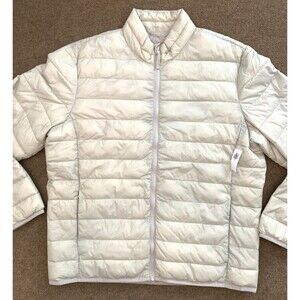 Old Navy Jacket Mens XL  Puffer Quilted Water-Resistant Nylon Zip-Up Windbreaker